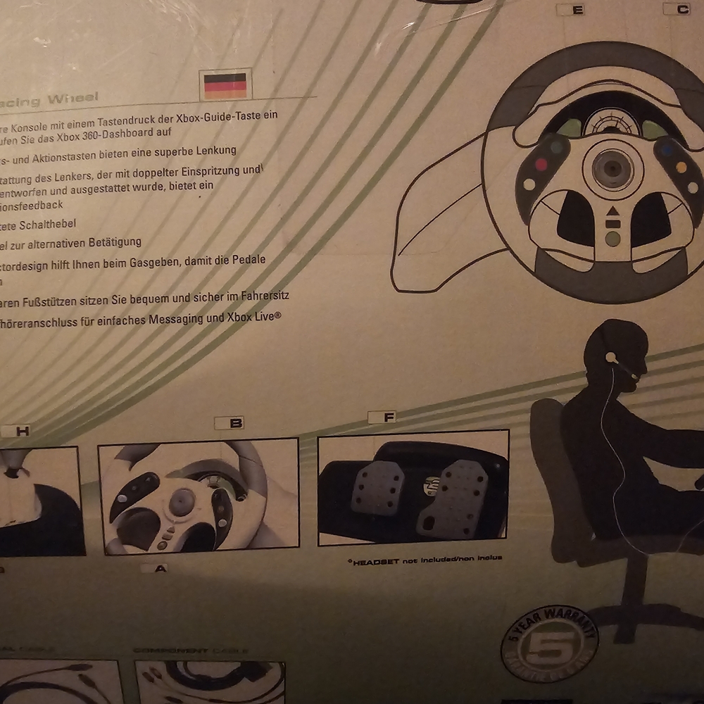 New 📦In The Box Xbox Racing Wheel And Pedals - Picture 5 of 10